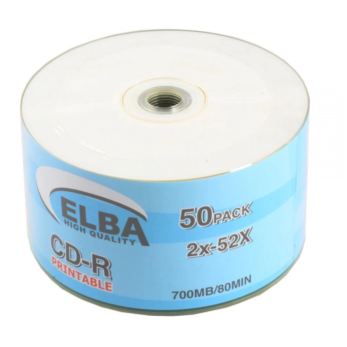 Elba Cd-r 700mb-80mın Printable 50li Shrink