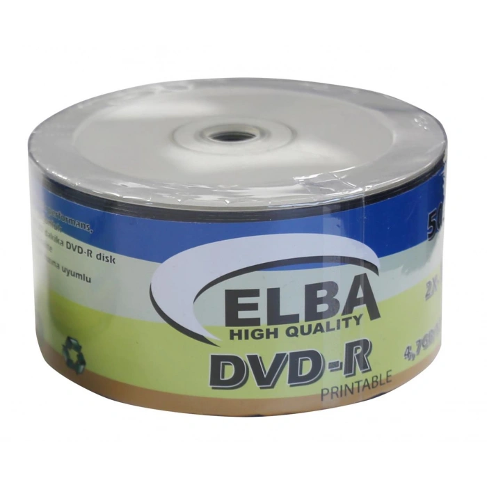 Elba Dvd-r 4,7gb-120mın 50li 16x Printable Dvd-r Shrink