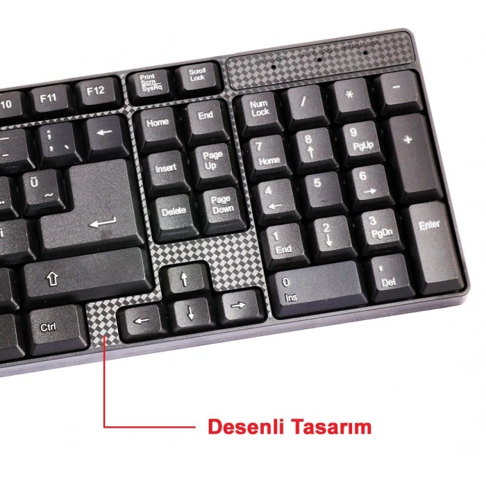 Elba Ek-020 Q Usb Siyah Türkçe Kablolu Standart Klavye (1.8mt Kablo Uzunluğu)