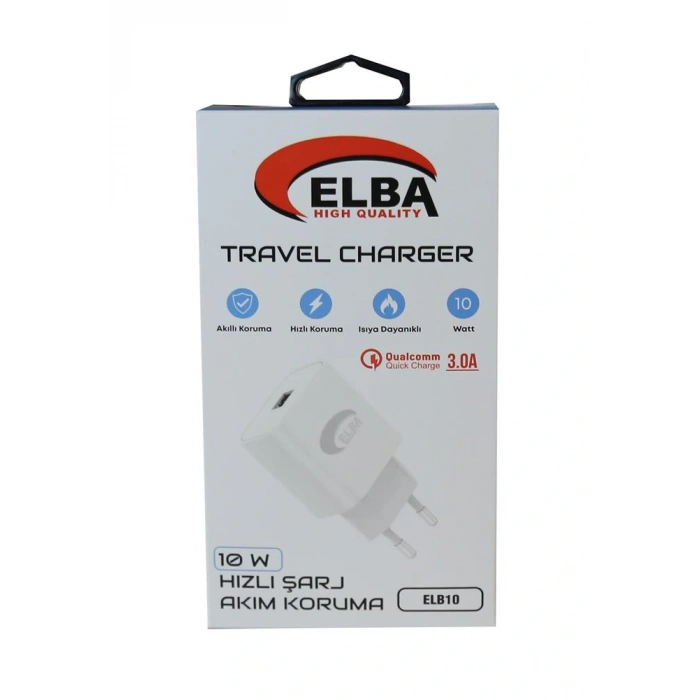 Elba Elb10 10w 3.0a Hızlı Şarj Akıllı Koruma Usb Ev Şarj Kafa