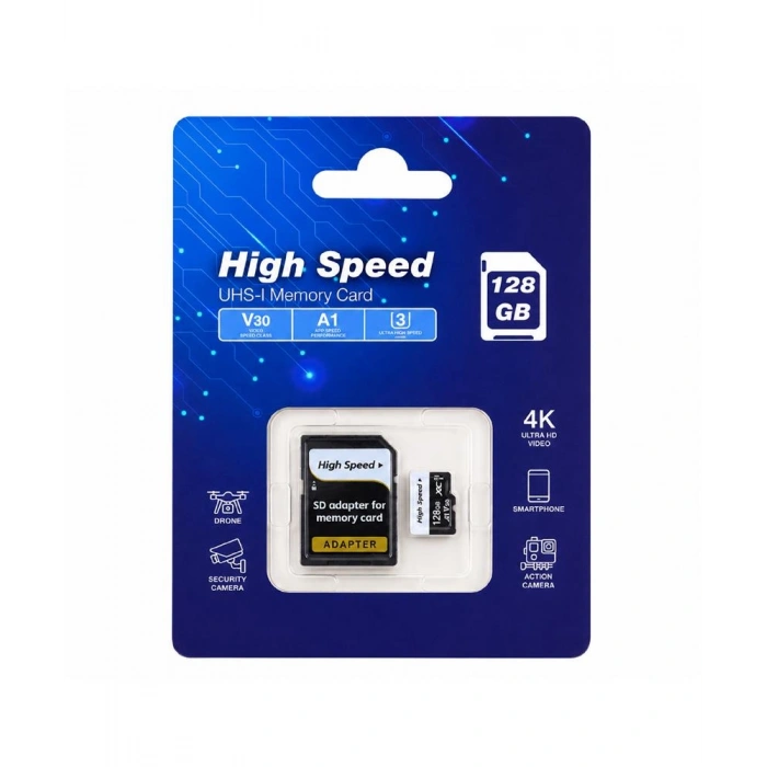 Elba High Speed 128gb A1 V30 U3 Micro Hafıza Kartı Class10