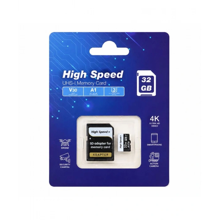 Elba High Speed 32gb A1 V30 U3 Micro Hafıza Kartı Class10