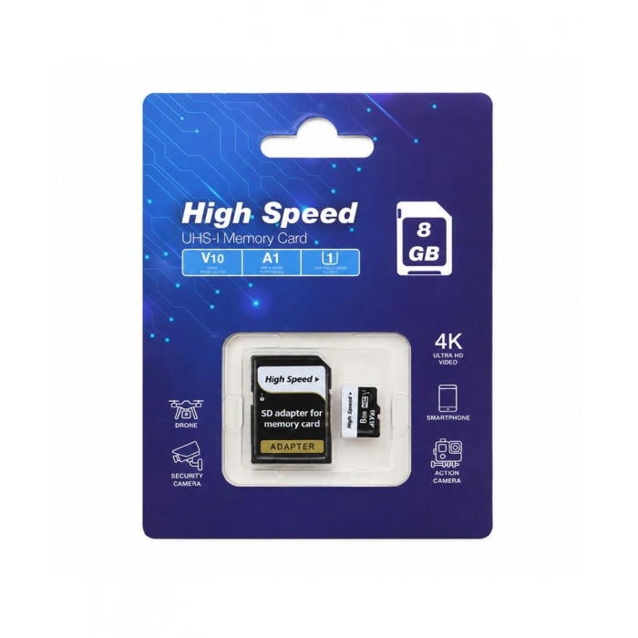 Elba High Speed 8gb A1 V10 U1 Micro Hafıza Kartı Class10