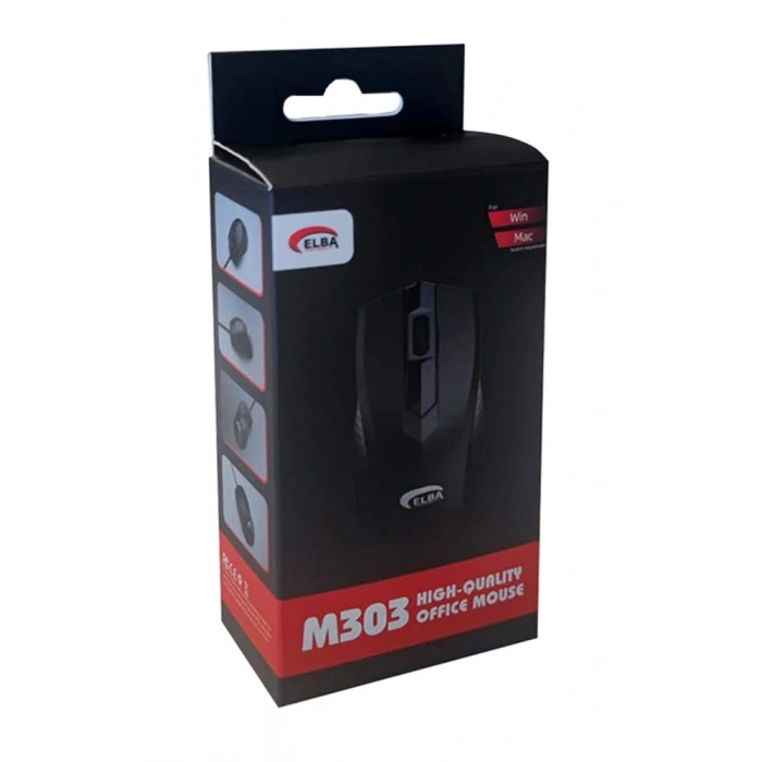 Elba M303 Usb Siyah 3d Optik Kablolu Mouse