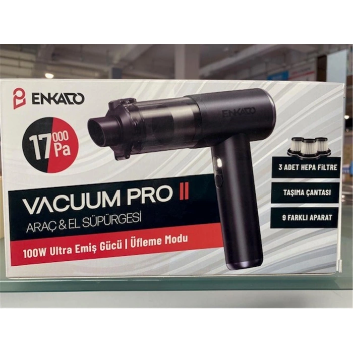 Enkado Ekd-sp10 17000pa 2000ah Güçlü Vakum Ve Üflemeli Şarjlı Elektrikli Araç Süpürgesi 3ad Filtre