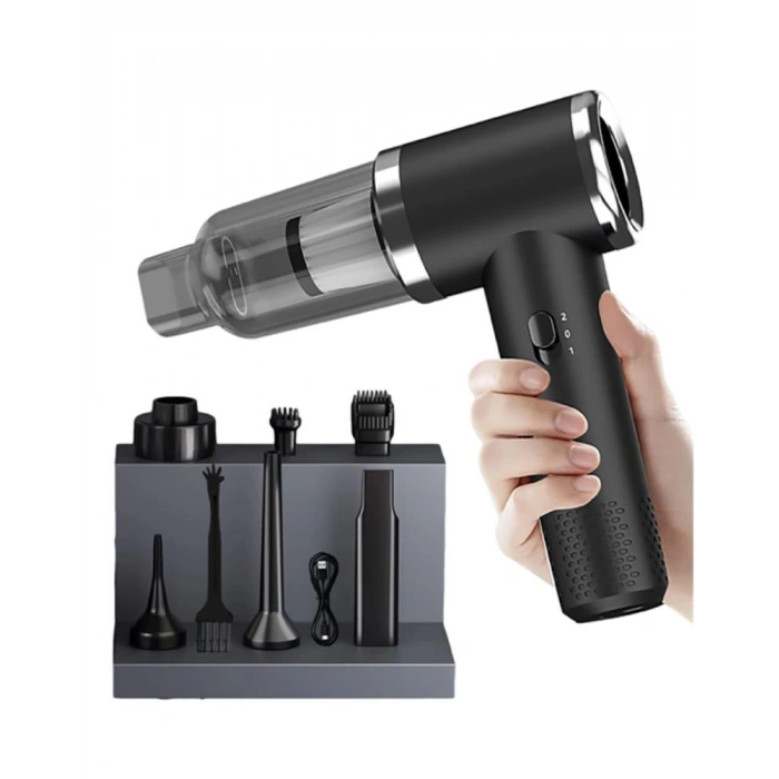 Enkado Raca Vacuum Siyah Şarjlı 2 Kademeli 12.000 Pa  Üflemeli El Araç Süpürgesi