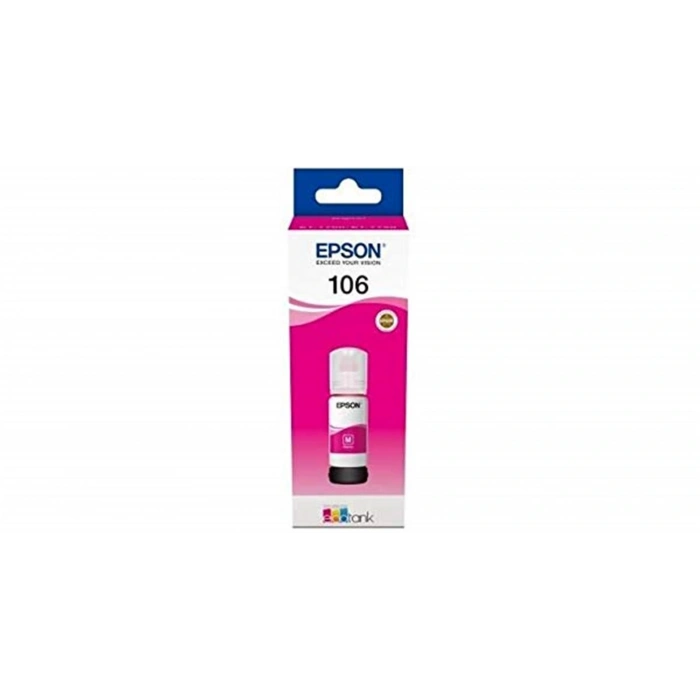 Epson 106 Magenta Kırmızı Şişe Mürekkep T00r340 L7160-7180