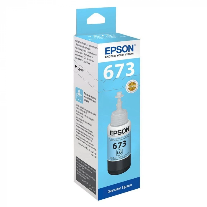 Epson T6735 Light Cyan Açık Mavi Şişe Mürekkep T67354a