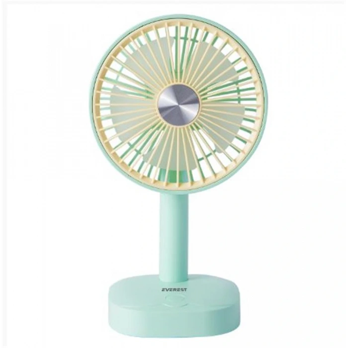 Everest Efn-510 Yeşil- Sarı 1200mah 5 İnç 3 Hız Kademeli Dönebilen Masaüstü Usb Fan