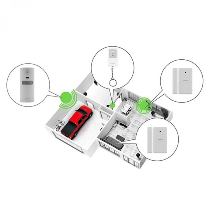 Everest EG-9830 Uzaktan Kumandalı Kablosuz Kızılötesi Güvenlik Alarm Sistemi