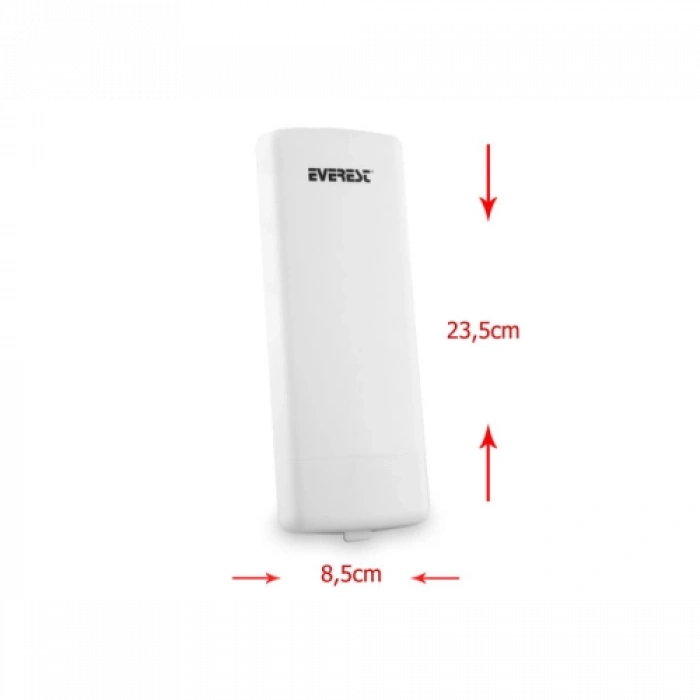 EVEREST EWN-220POE, 300Mbps, 5Ghz WiFi, 10dbi Anten, 5Km Menzil, Noktadan Noktaya, Dış Mekan, Access Point CPE