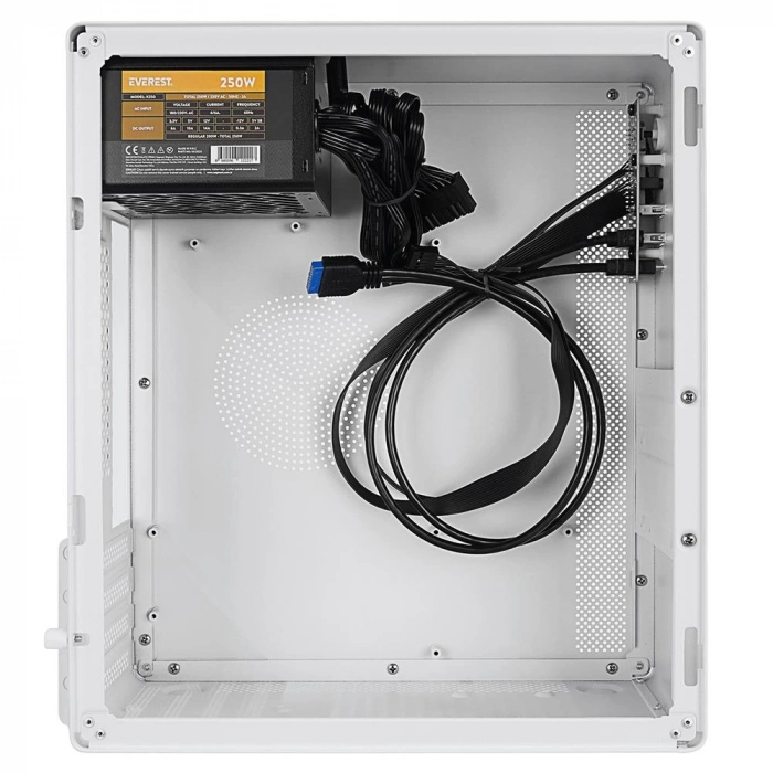 Everest K250 Peak 250w Mıcro Psu Beyaz Usb3.0+usb2.0+type-c+hd Audıo Kompakt Mid-t Pc Kasası
