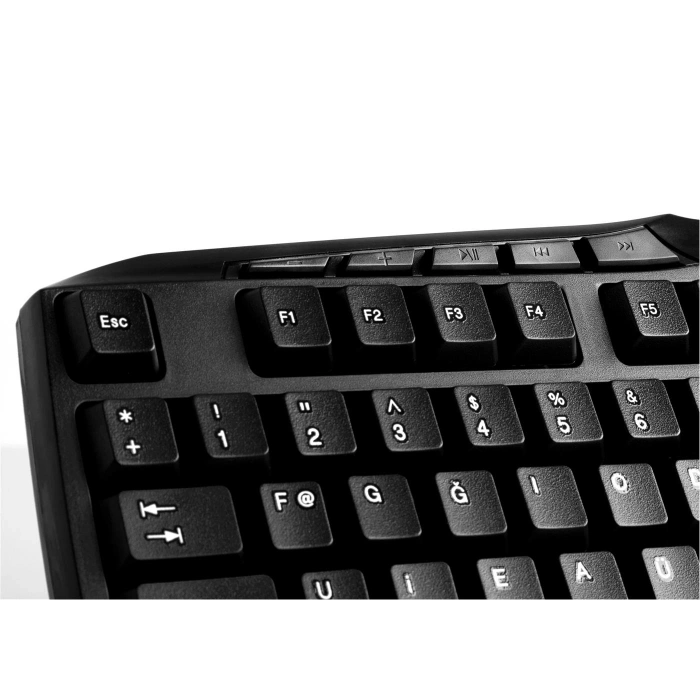 Everest Kb-250u Siyah F Usb Kablolu Multimedya 113 Tuşlu Klavye