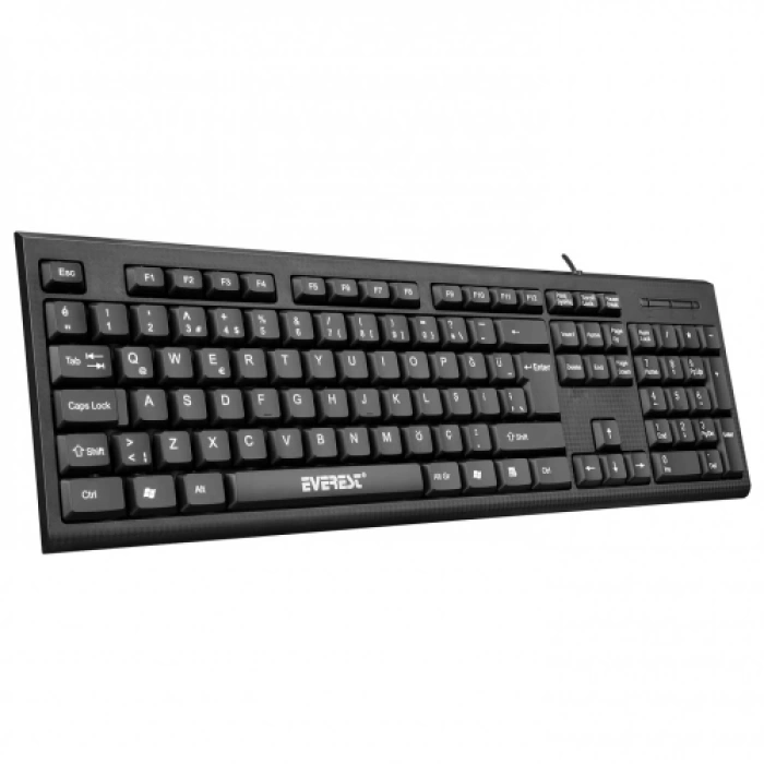 EVEREST KB-871U, USB Kablolu, Türkçe Q,  Standart Klavye (Siyah)