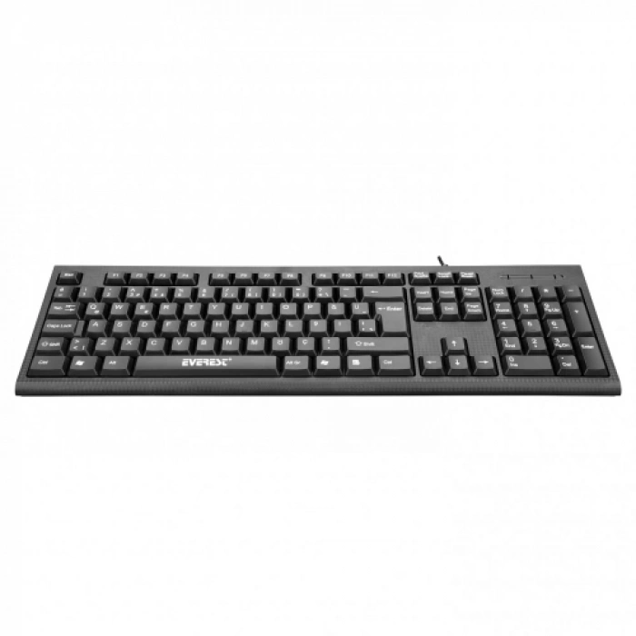 EVEREST KB-871U, USB Kablolu, Türkçe Q,  Standart Klavye (Siyah)