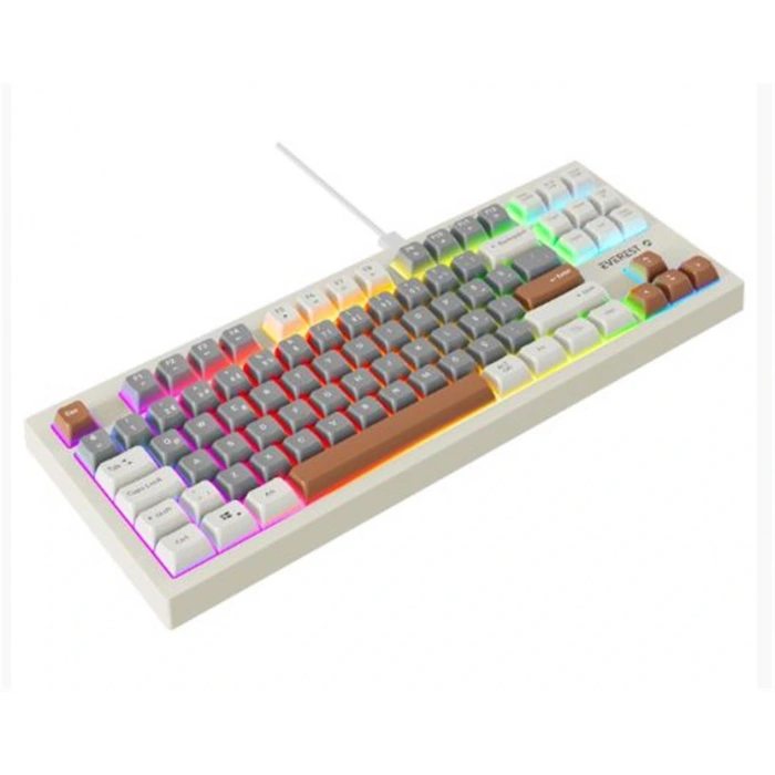 Everest Kb-98 Sılent Tkl Gri Mavi-gri-kahve Rainbow Q Membrane Klavye