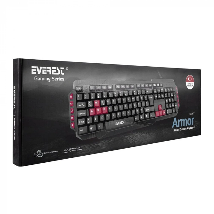 Everest Kb-g7 Armor Siyah Usb Q Gaming Oyuncu Klavyesi