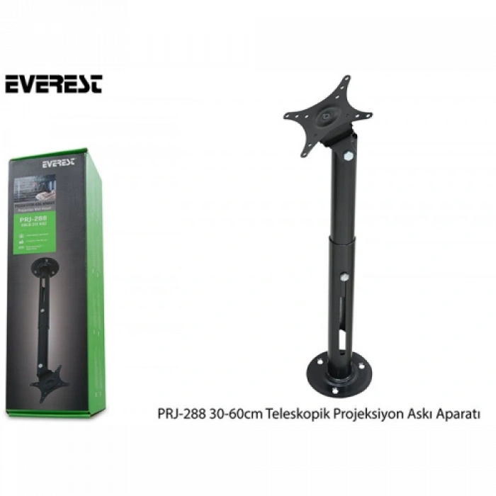 Everest PRJ-288 Teleskopik Projeksiyon ve Monitör Askı Aparatı 13 Kg Taşıma