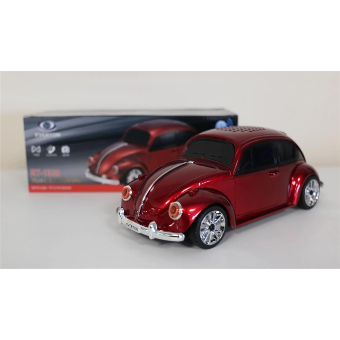 Everton Rt-1939 Bordo Arabalı  Bluetooth Fm-usb-tf-aux Şarjlı Nostaljik Radyo