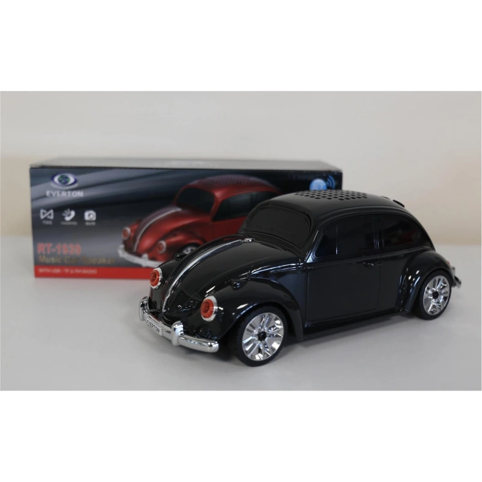 Everton Rt-1939 Siyah Arabalı  Bluetooth Fm-usb-tf-aux Şarjlı Nostaljik Radyo