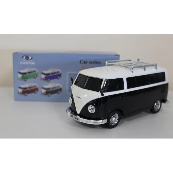 Everton Rt-1945 Siyah Arabalı  Bluetooth Fm-usb-tf-aux Şarjlı Nostaljik Radyo