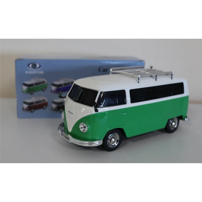 Everton Rt-1945 Yeşil Arabalı  Bluetooth Fm-usb-tf-aux Şarjlı Nostaljik Radyo