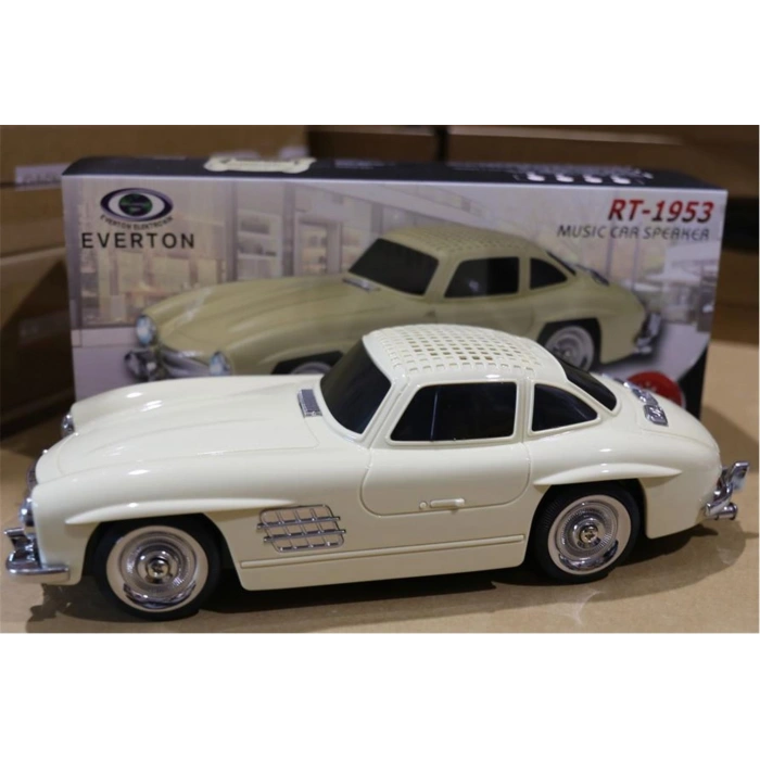 Everton Rt-1953 Bej Arabalı  Bluetooth Fm-usb-tf-aux Şarjlı Nostaljik Radyo