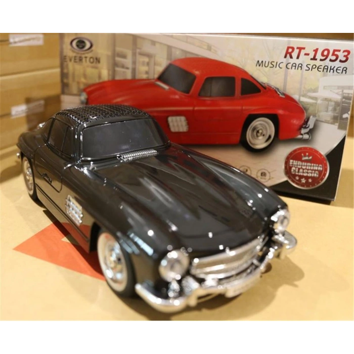 Everton Rt-1953  Siyah Arabalı  Bluetooth Fm-usb-tf-aux Şarjlı Nostaljik Radyo