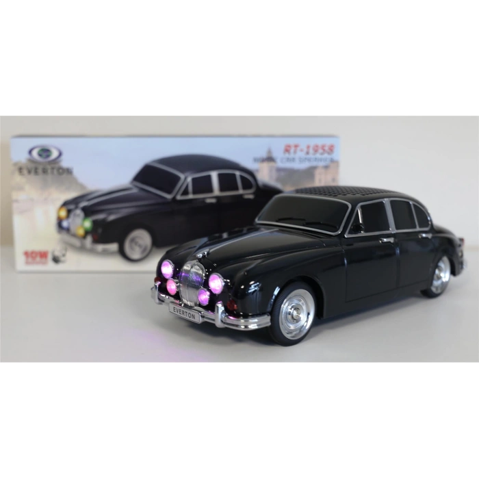 Everton Rt-1958 Siyah Arabalı  Bluetooth Fm-usb-tf-aux Şarjlı Nostaljik Radyo
