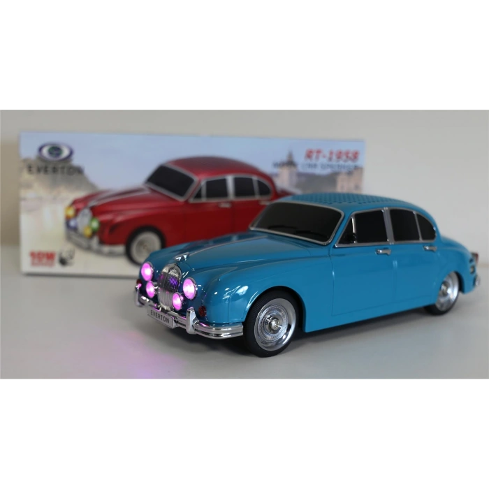 Everton Rt-1958 Zümrüt Yeşil (emerald) Arabalı  Bluetooth Fm-usb-tf-aux Şarjlı Nostaljik Radyo