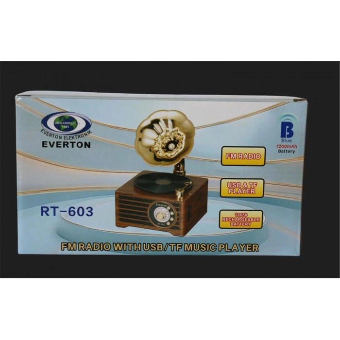 Everton Rt-603  Bluetooth-usb-sd-aux-tf Nostaljik Radyo