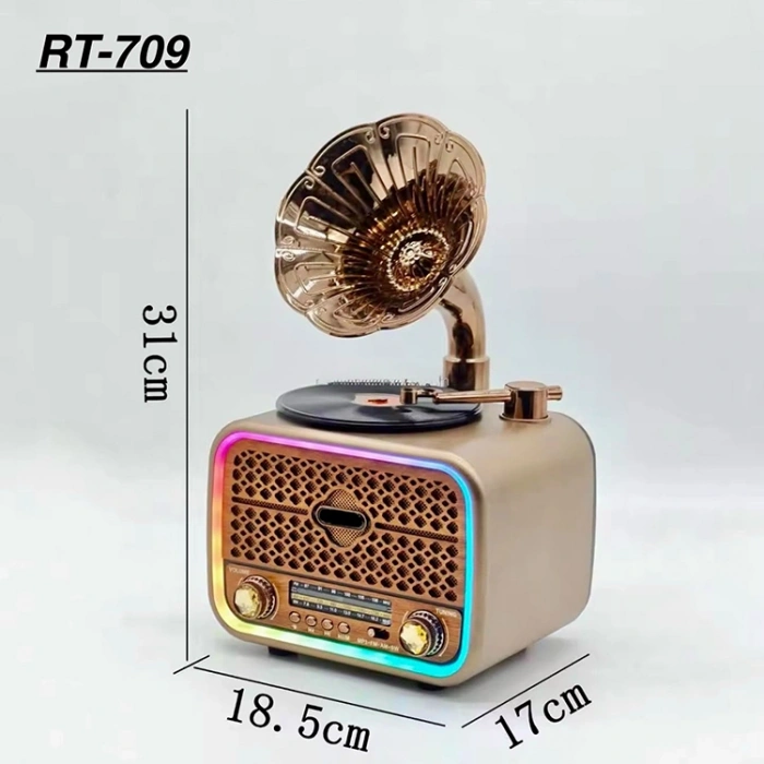 Everton Rt-709 Gramafonlu Bluetooth Fm-usb-tf-aux Şarjlı Nostaljik Radyo