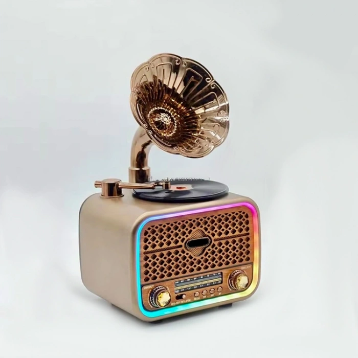 Everton Rt-709 Gramafonlu Bluetooth Fm-usb-tf-aux Şarjlı Nostaljik Radyo