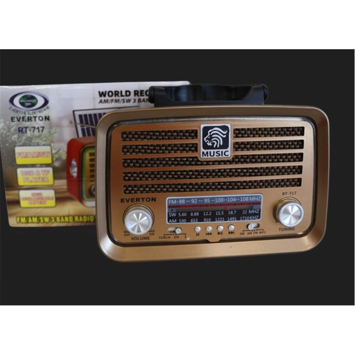 Everton Rt-717  Bluetooth-usb-sd-aux-tf Nostaljik Radyo
