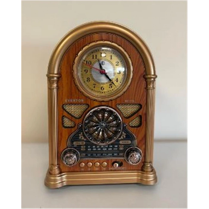 Everton Rt-719 Şarjlı, Saat Göstergeli Nostaljik Radyo( Bluetooth-usb-sd-fm)