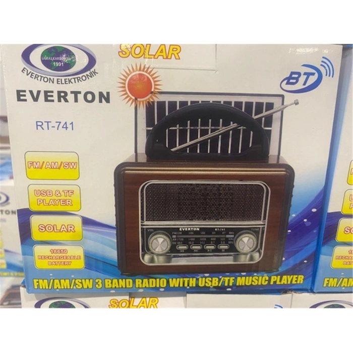 Everton Rt-741 Bluetooth -fm-am-sw-usb-tf Card-aux Nostaljik Radyo