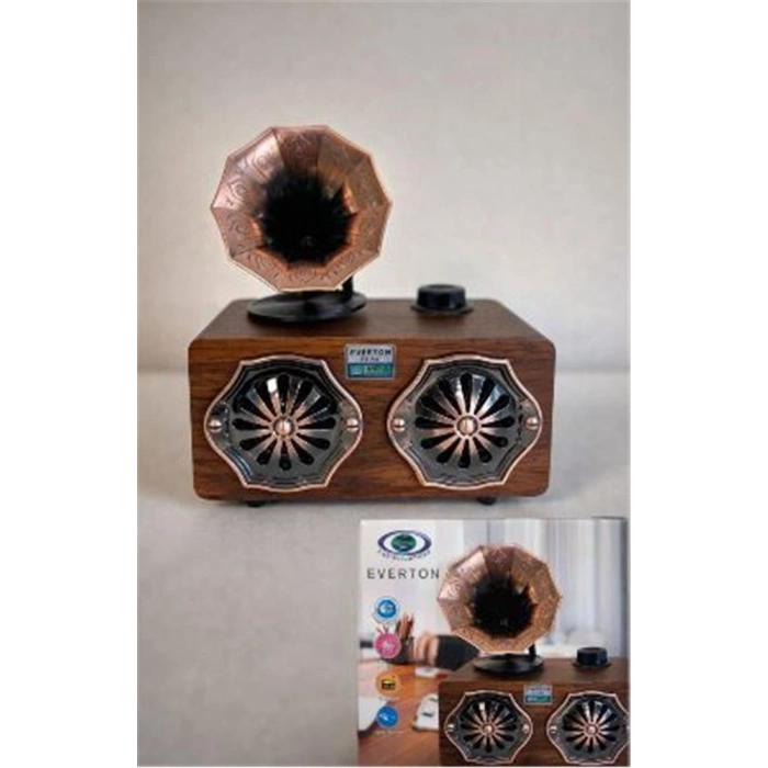 Everton Rt-744  Bluetooth Fm-usb-tf-aux  Şarjlı Nostaljik Radyo