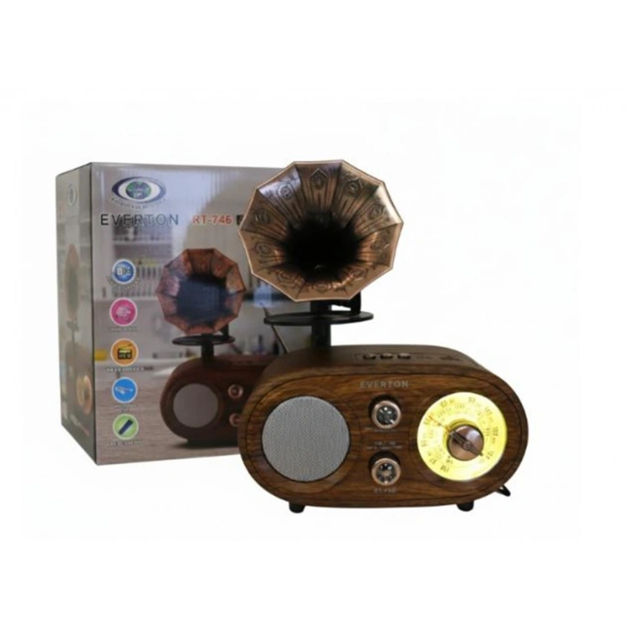 Everton Rt-746 Bluetooth Fm-usb-tf-aux Şarjlı Nostaljik Radyo