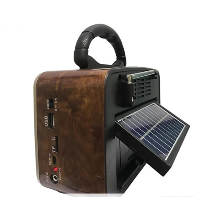 Everton Rt-819 (solar Güneş Panelli) Bluetooth Fm-usb-tf Card-aux Şarjlı Nostaljik Radyo El Feneri