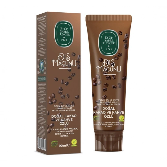 Eyüp Sabri Tuncer Doğal Kakao Ve Kahve Özlü Macunu 90ml