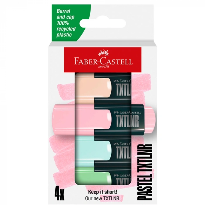 Faber-castell Fosforlu Kalem Mini Textliner Pastel 4x 5030 154214