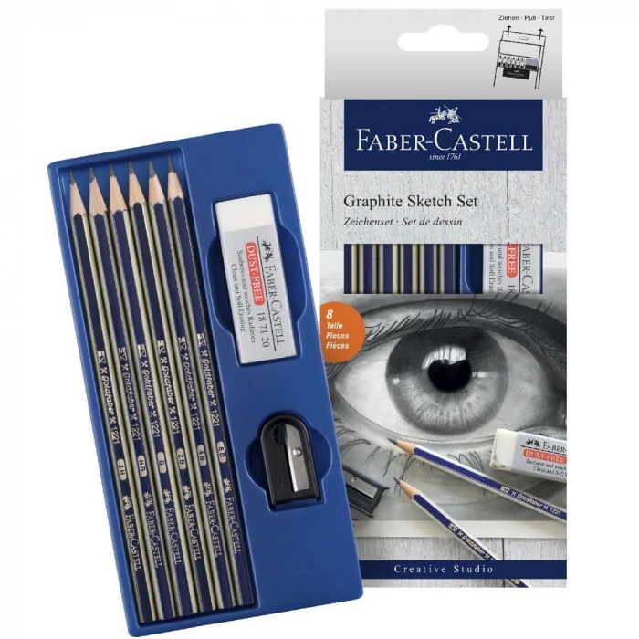 Faber-castell Kurşun Kalem Dereceli Goldfaber Çizim Set 5165 000000