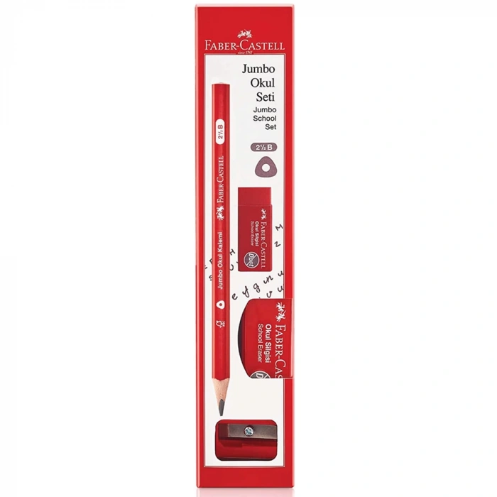 Faber-Castell Kurşun Kalem Jumbo Okul Kalemi Seti