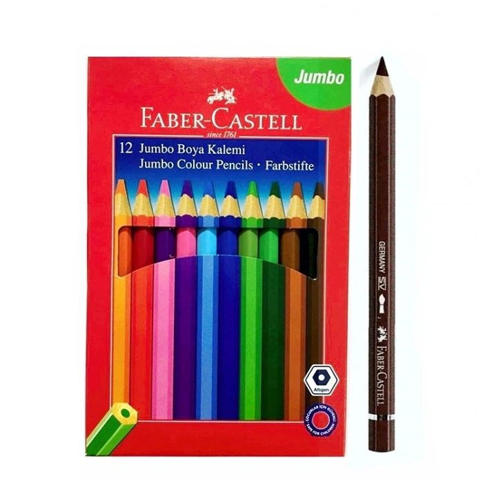 Faber-castell Kuru Boya Jumbo Tam Boy 12 Renk 5171 95100