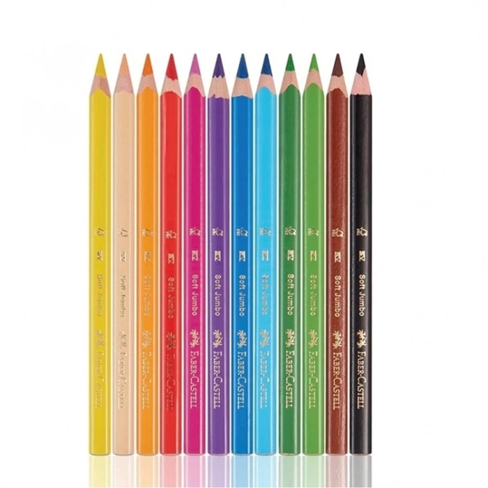 Faber-castell Kuru Boya Jumbo Tam Boy 12 Renk 5171 95100