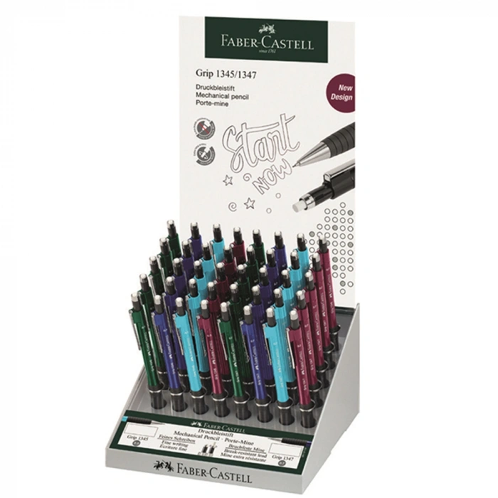 Faber-castell Versatil Kalem Grip 1345/47 2022 Kla. 0.7 0.5 Stant  40 Lı