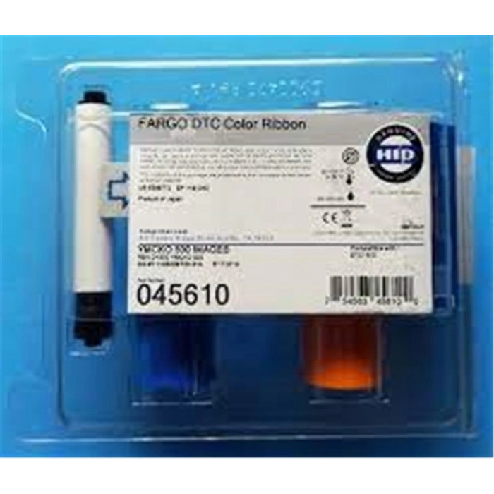 Fargo 045610 DTC1500 YMCk Renkli Ribbon Tek Yüze 500 Renkli Baskı