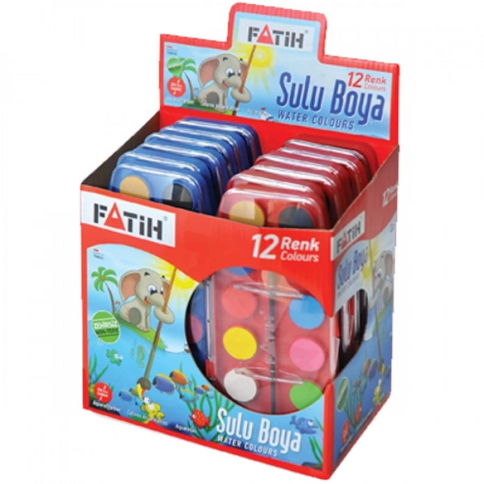 Fatih Sulu Boya 12 Renk 24 ML F-12