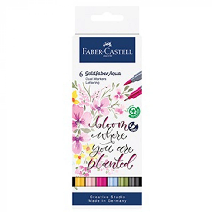 Fc Goldfaber Aqua Çift Uç Mrkr X6 Kaligr