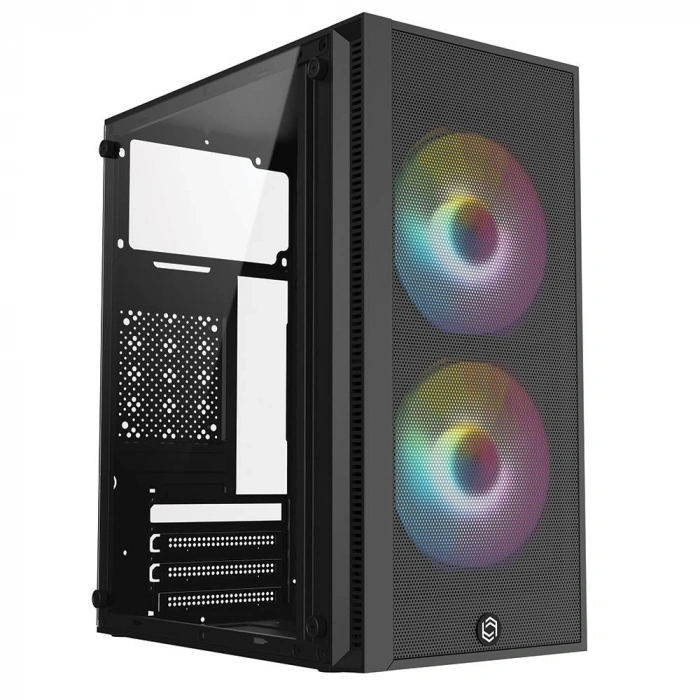 Frisby Fc-8970g Mini Tower Gaming Kasa (300w) 2 X 120mm Rainbow Fan